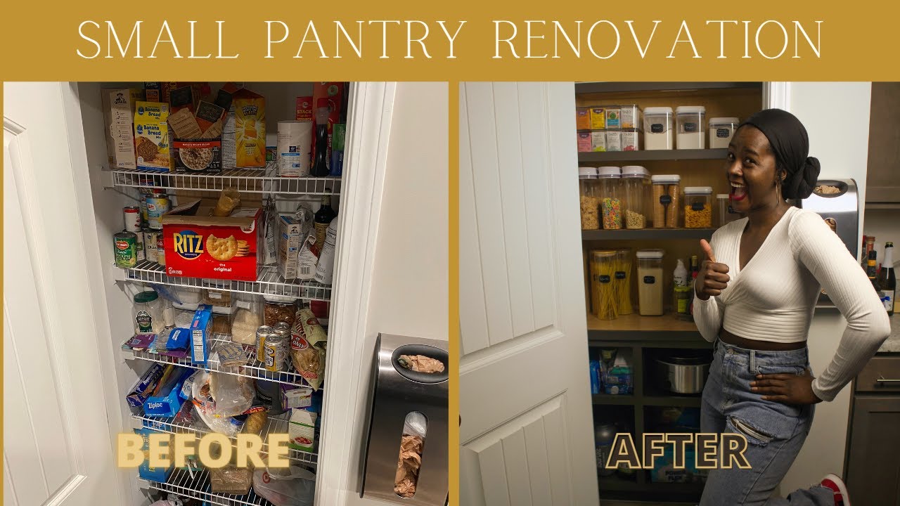 DIY Small Pantry Makeover | For under $300 🤑