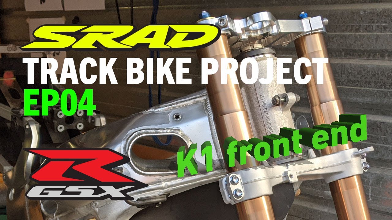 1996 GSXR 750 SRAD Track Bike EP: 04 - Installing a GSXR 1000 K1 front end.