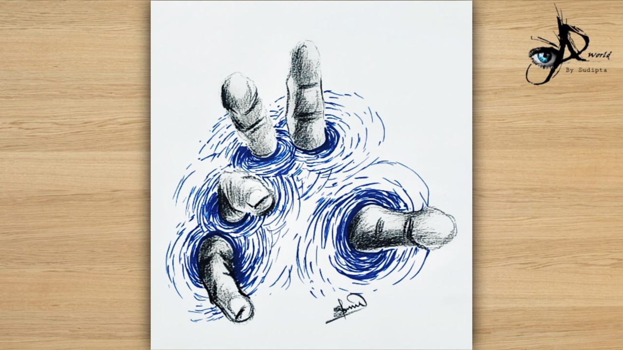 How to draw 3D Illusion Drawing the best or draw for beginner