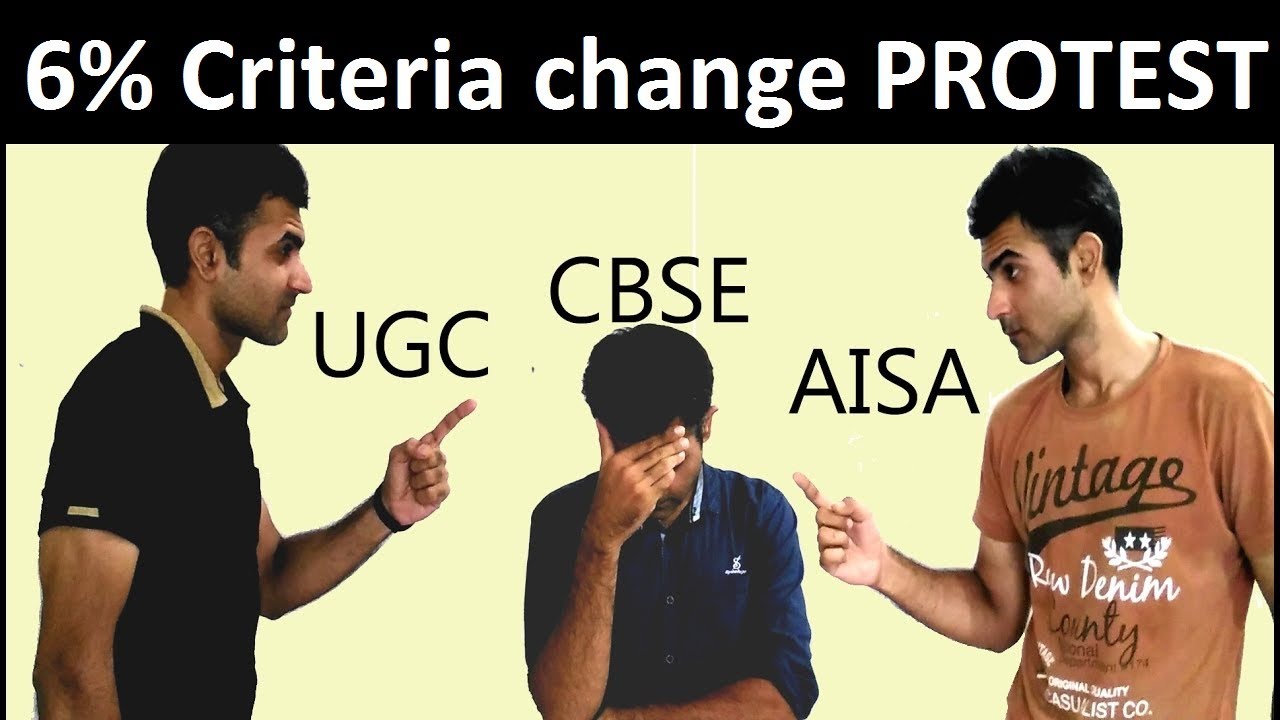 PROTEST against UGC for 6% change - UGC NET Changes
