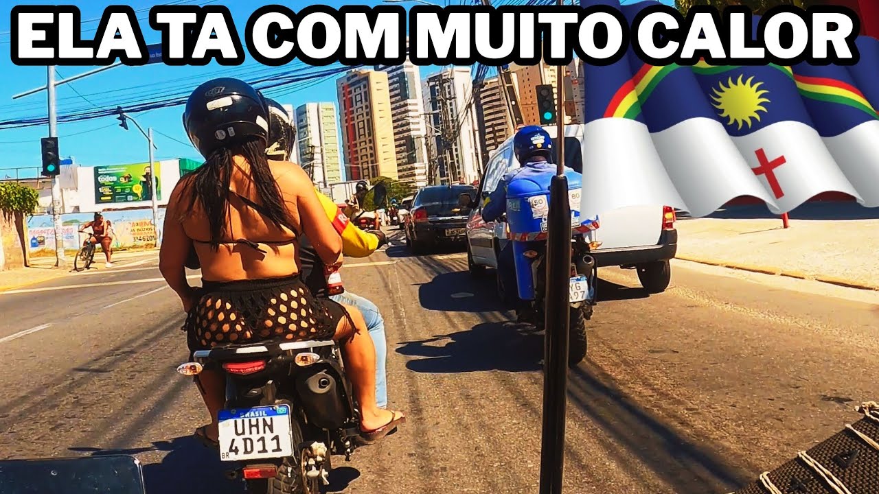 ELA TAVA COM MUITO CALOR.  UBER MOTO EM JABOATÃO