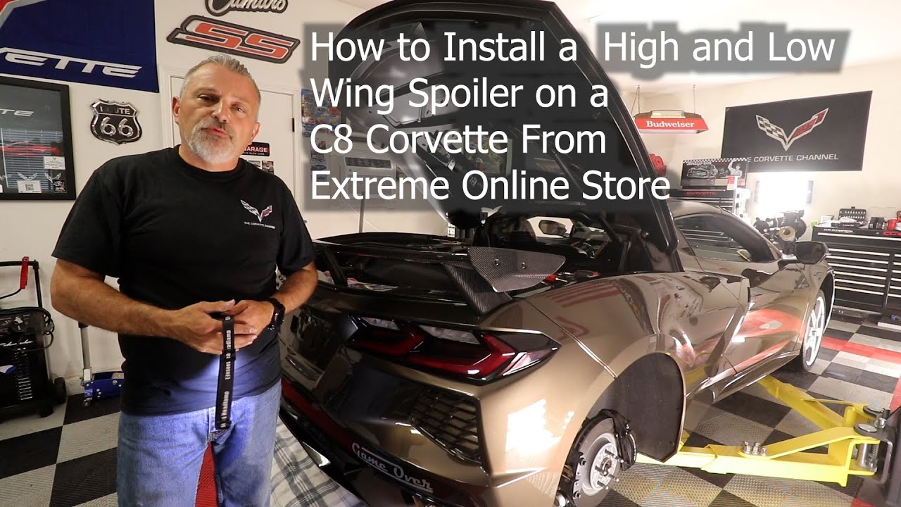 How to Install a High and Low Wing Spoiler on a C8 Corvette