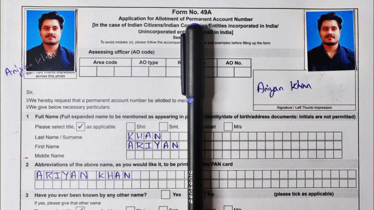 PAN Card New Application Form Fill Up 2025 | Step By Step Complete Details | PAN Card Application