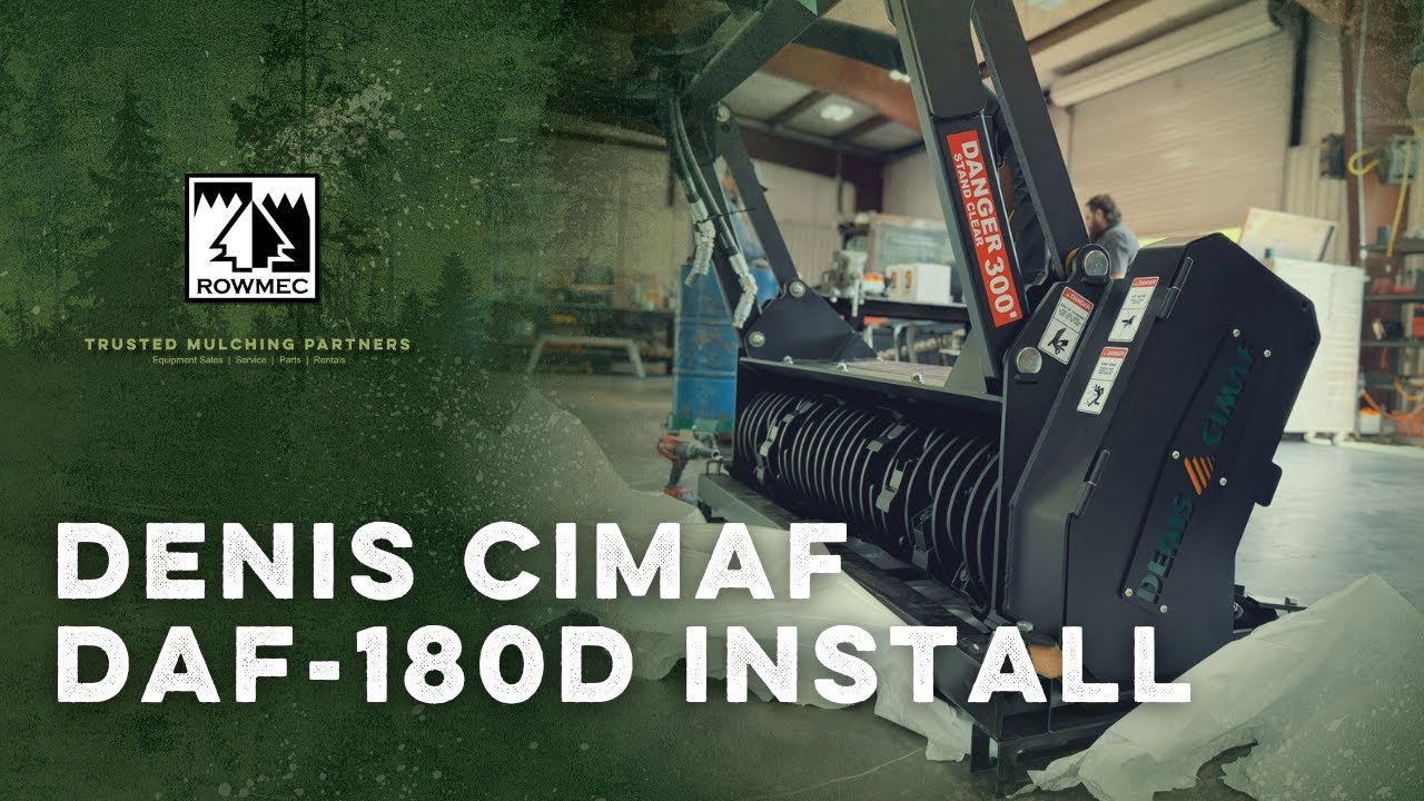 Denis Cimaf DAF-180D Mulcher Installation & Tune Timelapse