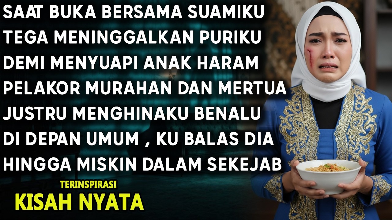 KARMA BUKA PUASA ! SUAMI MENINGGALKAN ANAKU DEMI ANAK PELAKOR , KINI DIA MENANGIS DARAH