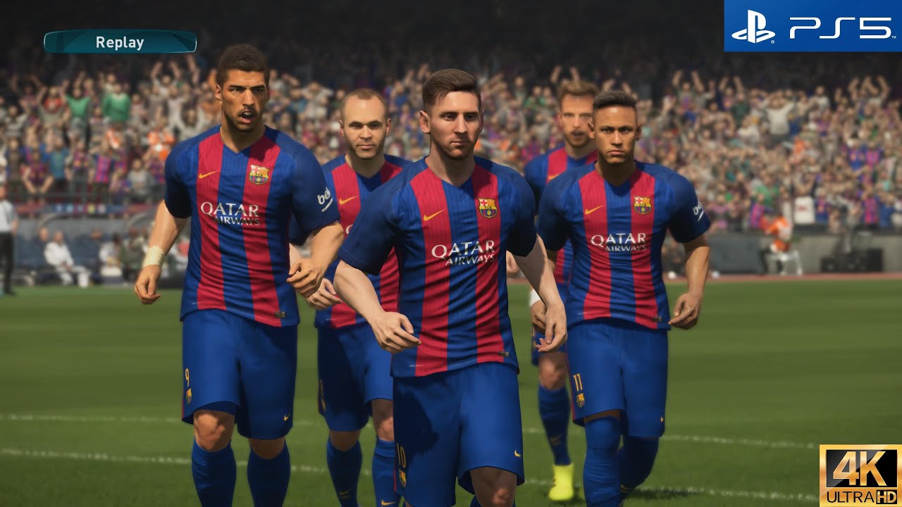 Pro Evolution Soccer 2017 (PS5) - Barcelona vs Arsenal [4K 60 FPS HDR] - Gameplay
