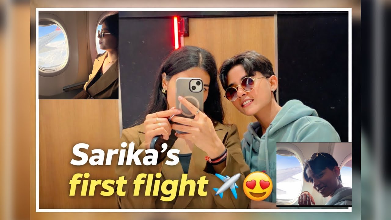 Sarika ka first flight ✈️😍#ishudaglavlogs  #firstflight #bangalore #sriganganagar #travel #vlog g