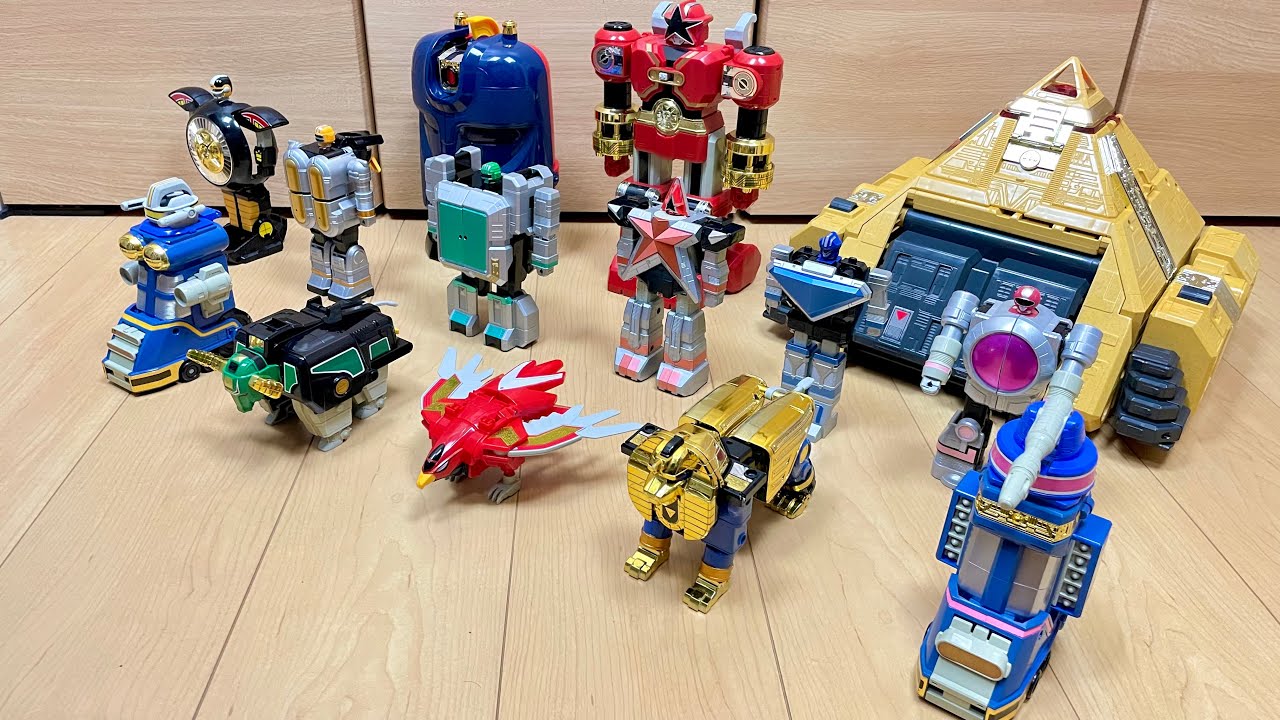 【PowerRangers Zeo All Megazord】オーレンジャーの全DXロボで遊んでみた。オーブロッカーの重塗装もあるよ！