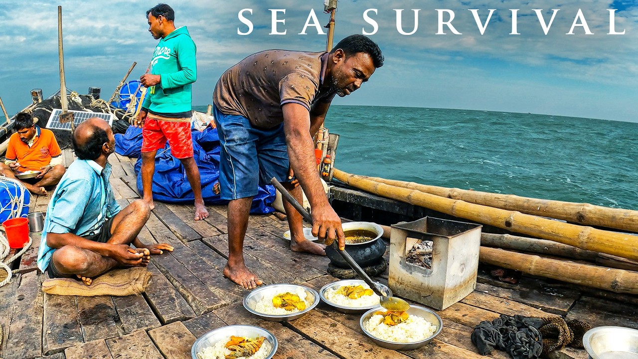 Terrible winds sea survival our shelter only boat