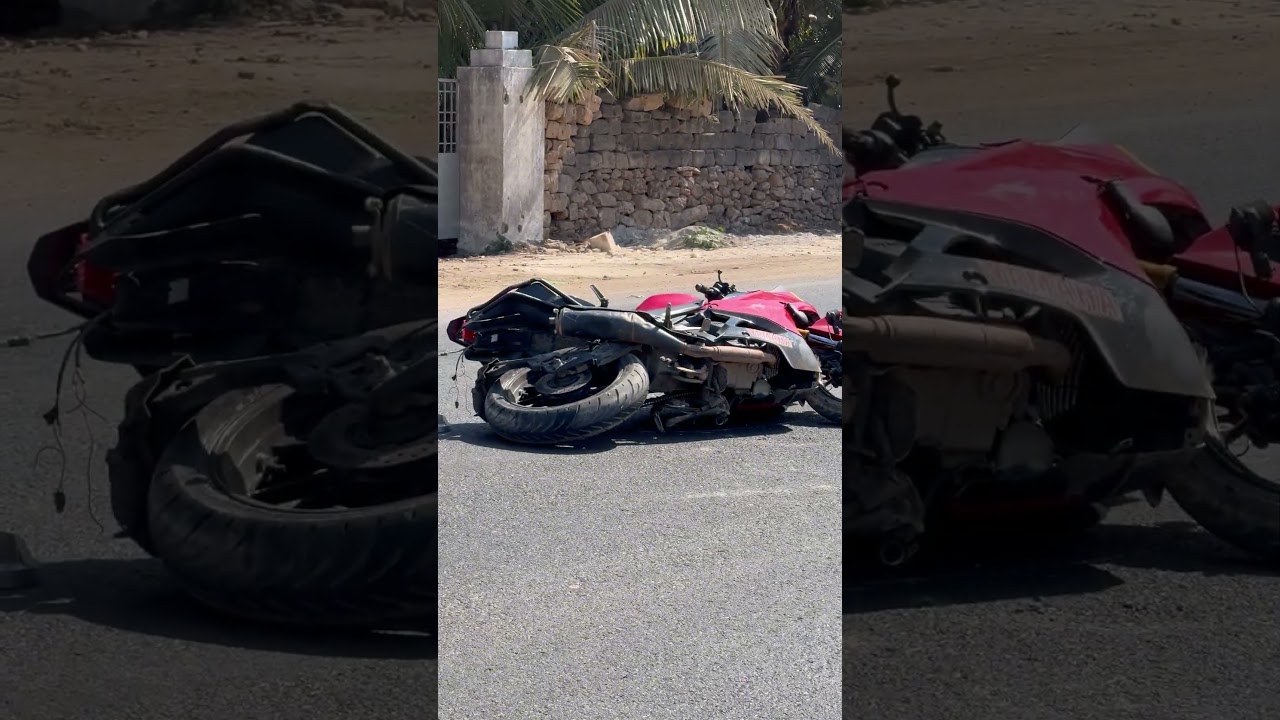 YAMAHA R15 v4 live Accident video