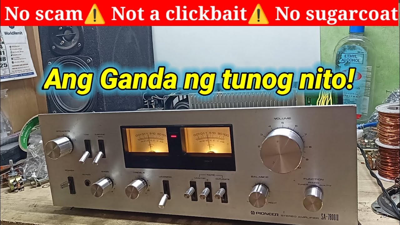 Pioneer Integrated amplifier SA7800II ‼️ Repair and Restoration