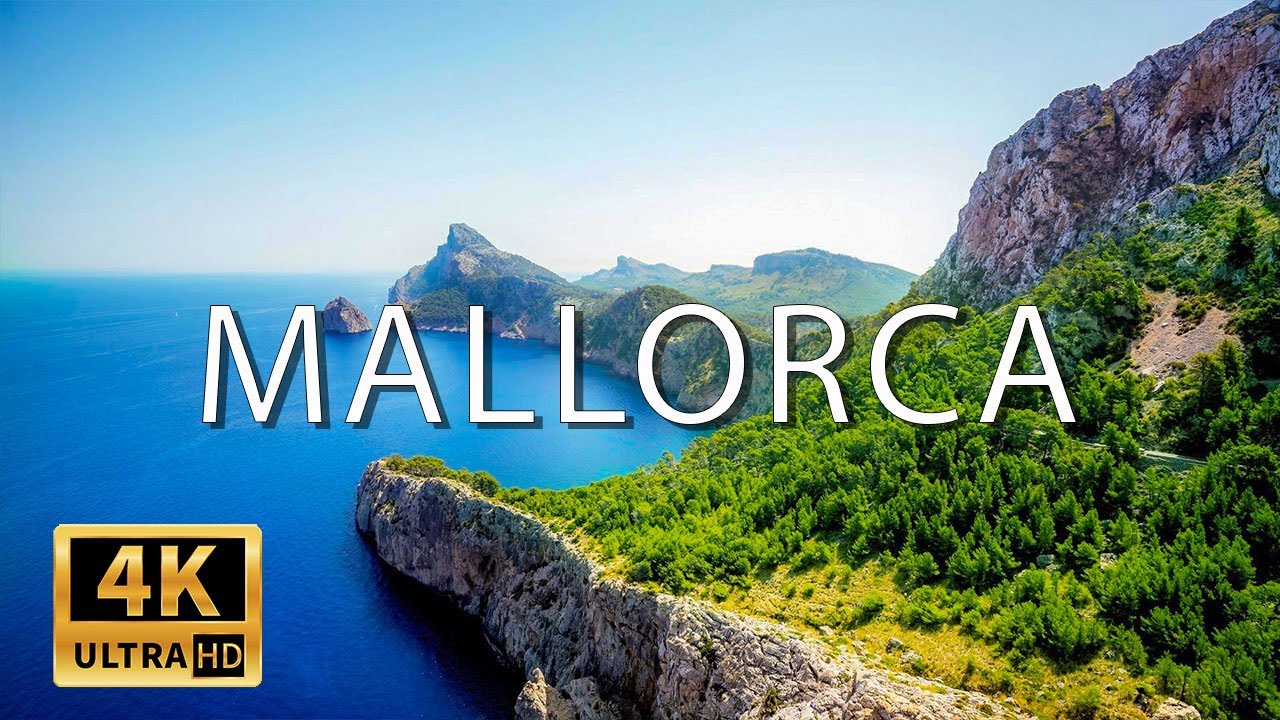 FLYING OVER MALLORCA (4K UHD) - Relaxing Music Along With Beautiful Nature Videos - 4K Video HD