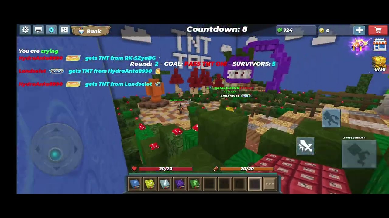 Blockman Go TNT TAG | Hydra Vs My Dog