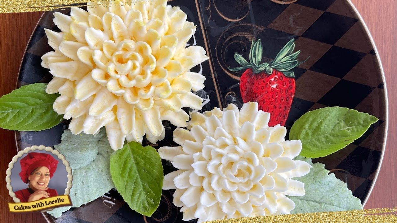 How to Pipe a Buttercream Mum🍰 Cakes with Lorelie