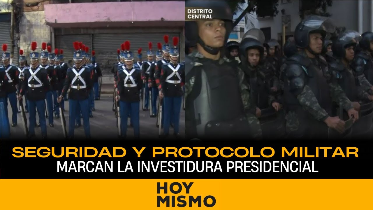 Seguridad y protocolo militar marcan la investidura presidencial