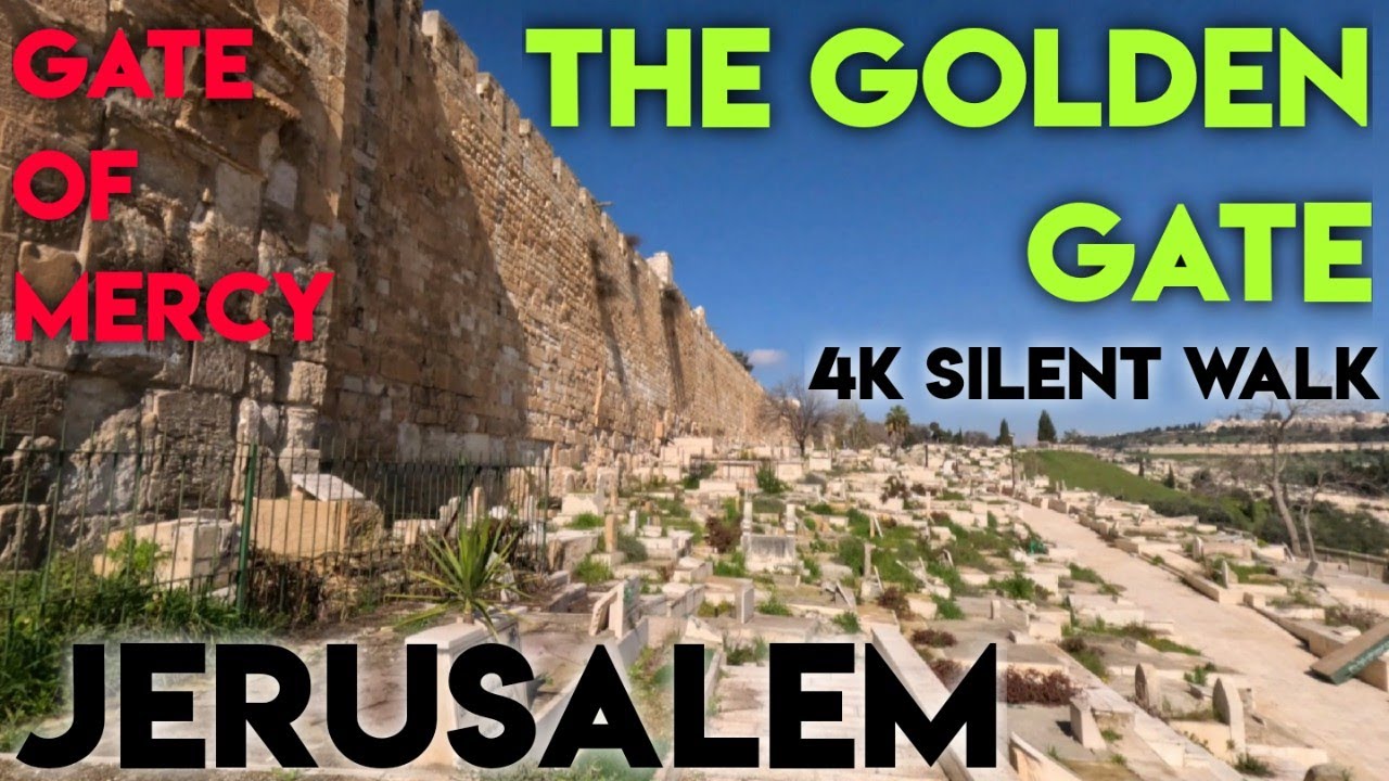 JERUSALEM: Silent walk around the GOLDEN GATE. Muslim Cemetery. Mount of Olives. Holyland 02/2024 🇮🇱
