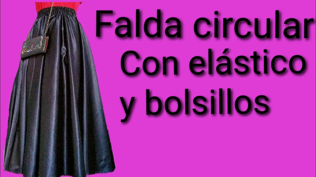 DIY Falda Circular Con Bolsillos Y Elastico