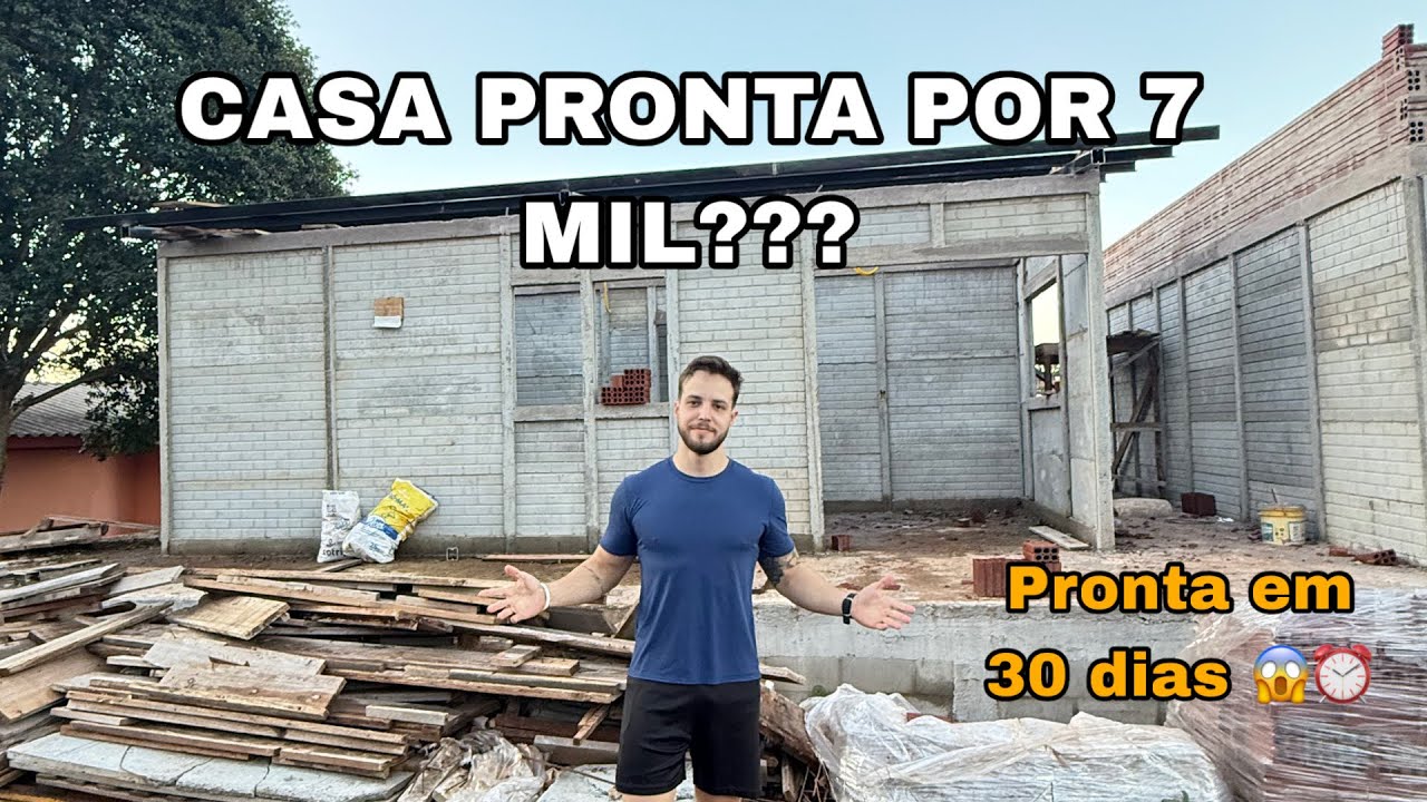 ESSA CASA CUSTOU 7 MIL REAIS / CASA MAIS BARATA DO BRASIL / VIVER DE ALUGUEL 