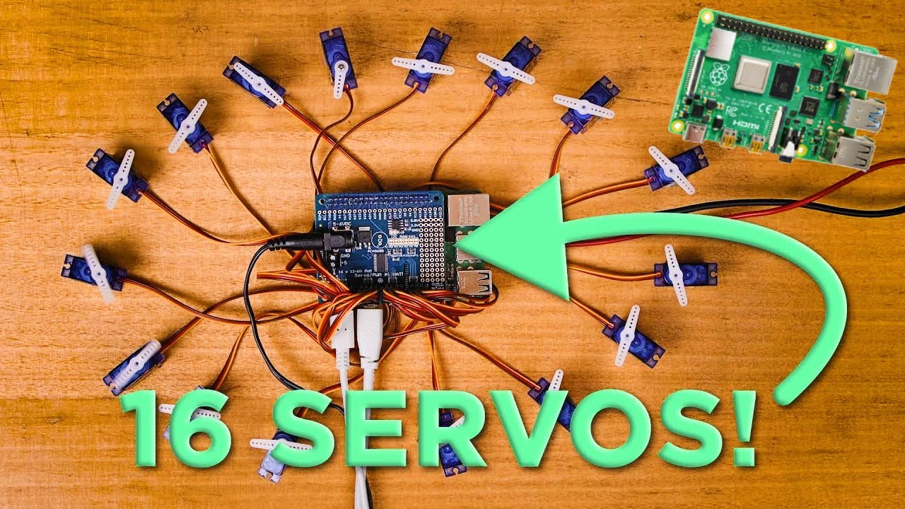 Как использовать 16-канальный ШИМ-контроллер Adafruit с Raspberry Pi для управления шестнадцатью ...
