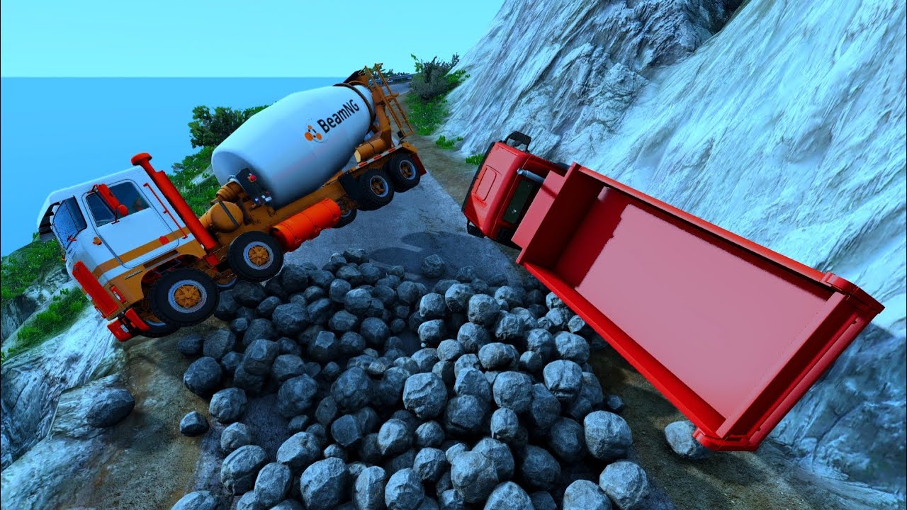 Cars vs Cliff Roads #52 - BeamNG.Drive