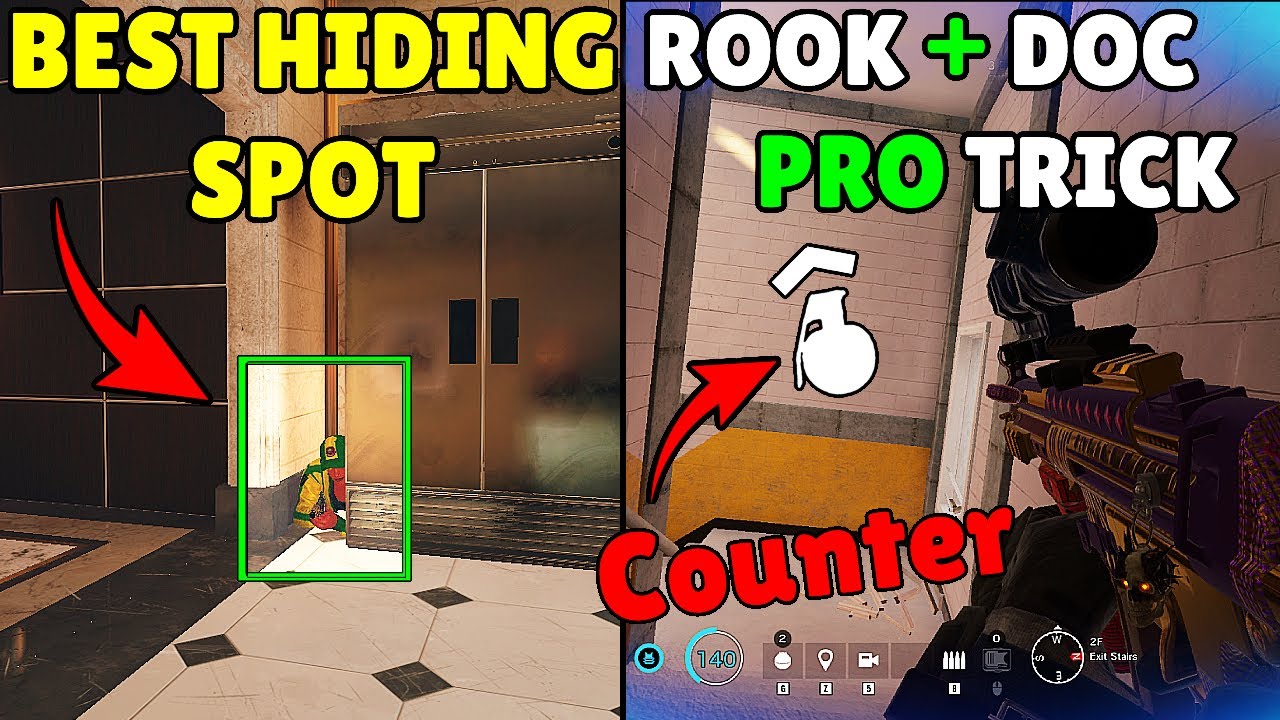 *SECRET* Hiding Spot On Bank That No One Know | Pro Players 800 IQ Counter Trick - Rainbow Six Siege