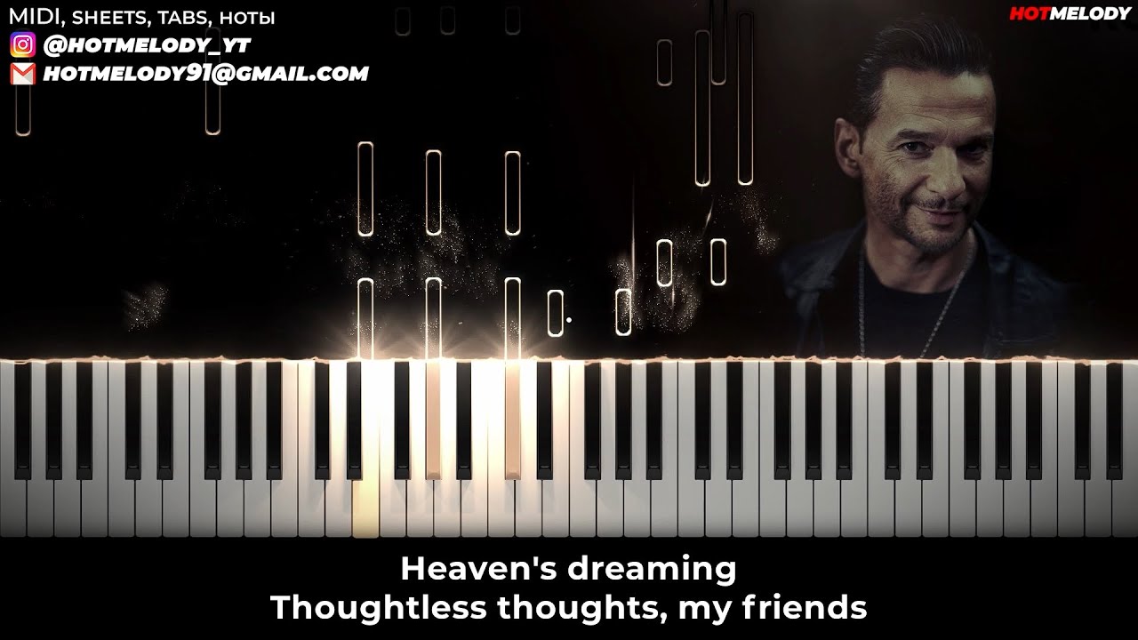 Depeche Mode - Ghosts Again piano karaoke instrumental cover