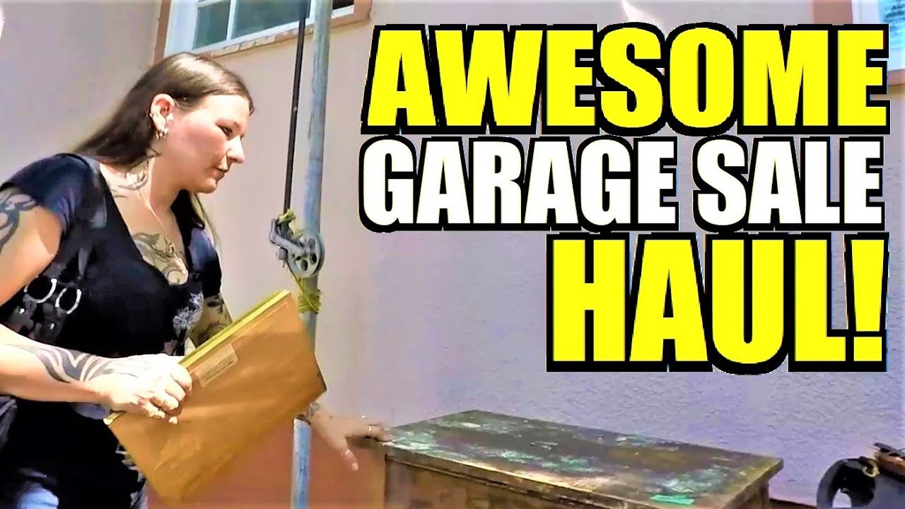 Ep60: AWESOME YARD SALE HAUL!  😀😀  ANTIQUE FURNITURE & MORE!
