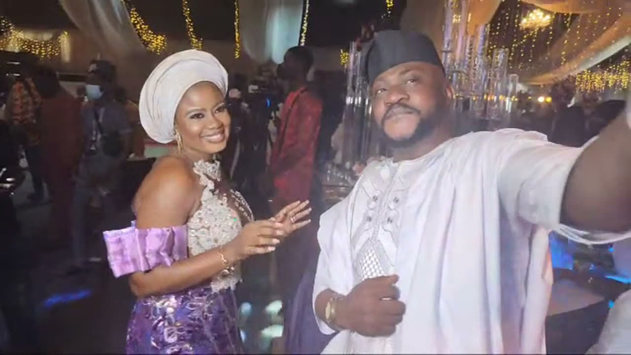 MOMENT ODUNLADE ADEKOLA AND OTHERS STORM LATEEF ADEDIMEJI AND ADEBIMPE OYEBADE WEDDING IN LAGOS