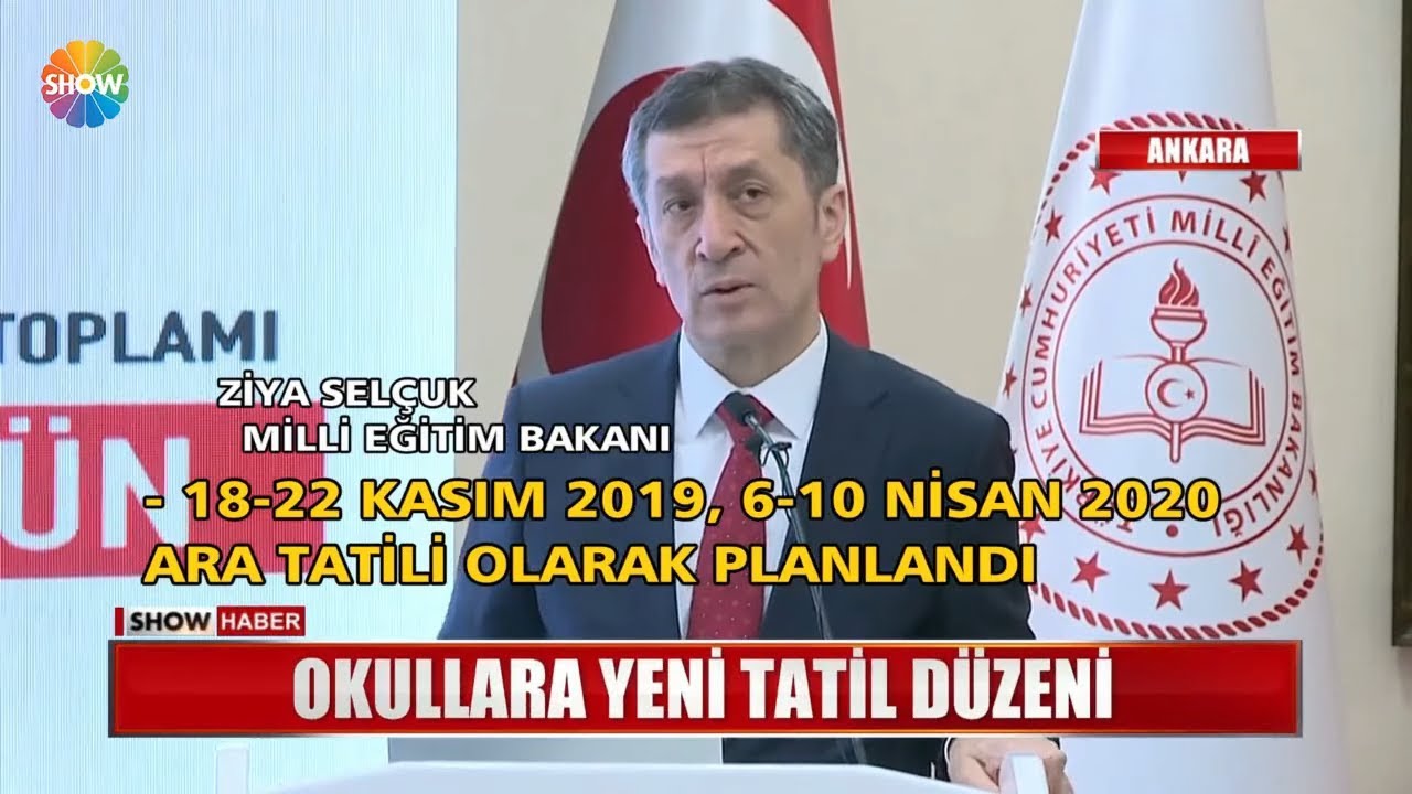 Okullara yeni tatil düzeni
