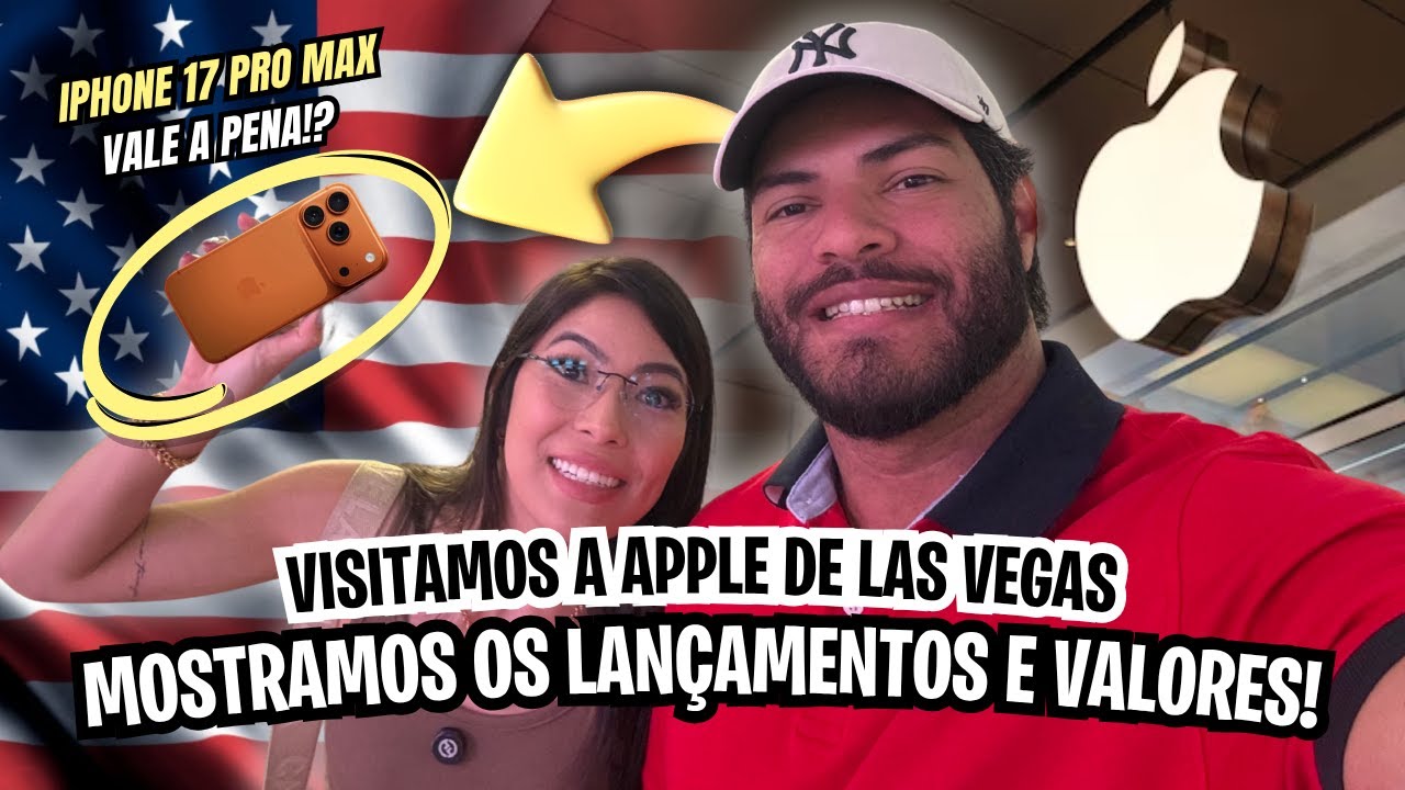 Quanto custa o iPhone 17 Pro Max na Apple de Las Vegas?  🇺🇸