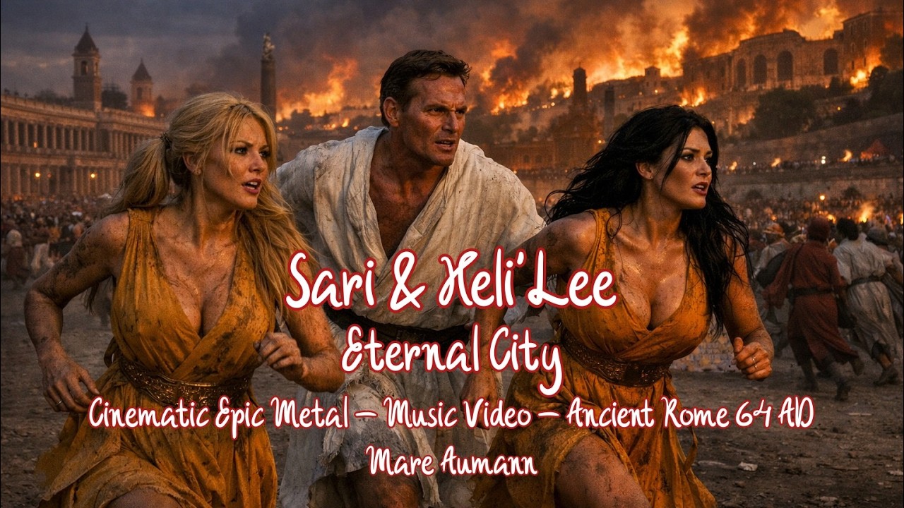 Sari & Heli'Lee - ETERNAL CITY (Video Version) - Epic Metal - Symphonic - Cinematic - Music Video