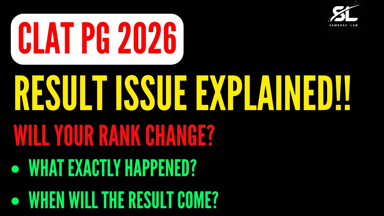 CLAT PG Result Issue Explained!| CLAT PG Cutoff |CLAT PG 2026 Results & Counselling Explained