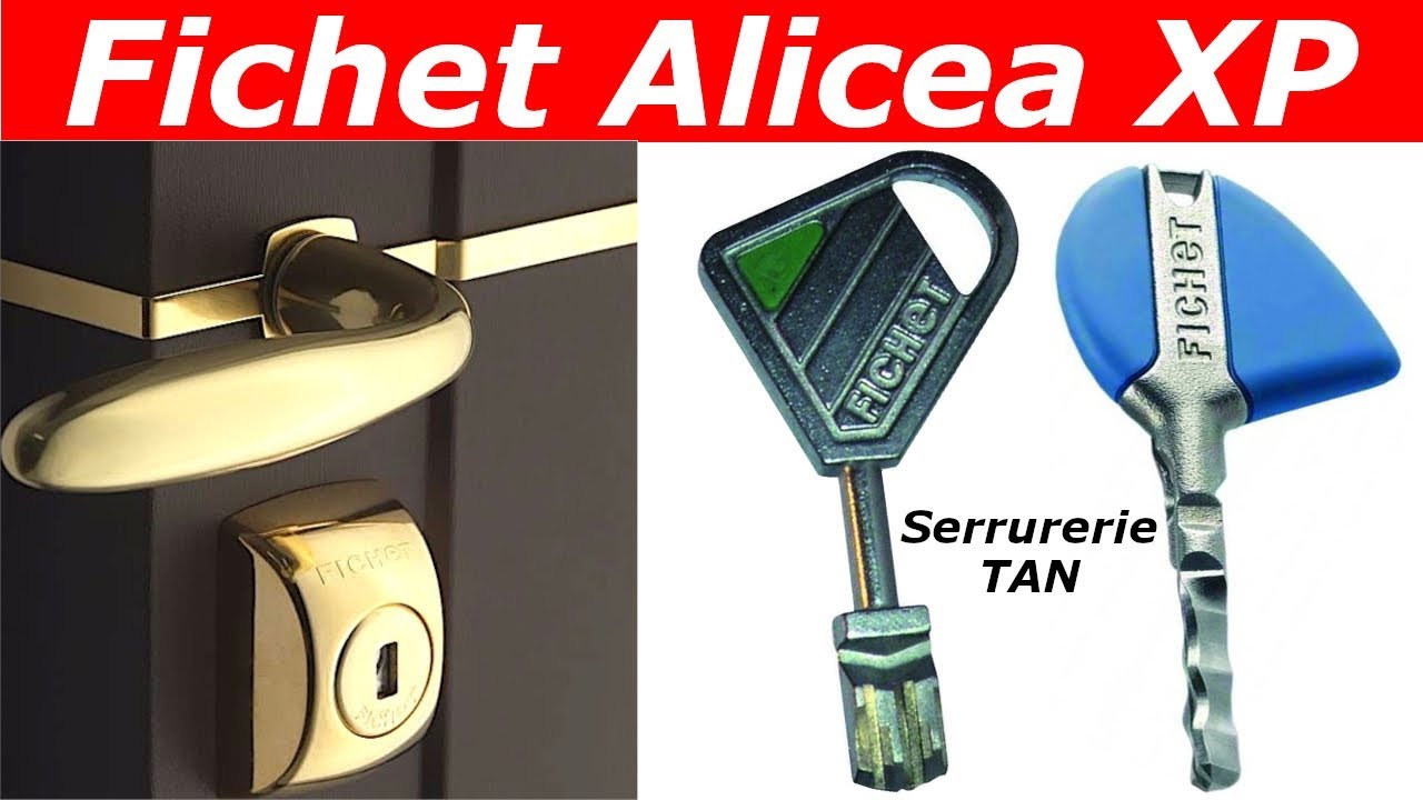 TUTO changer un cylindre fichet d'une serrure fichet Alicea XP