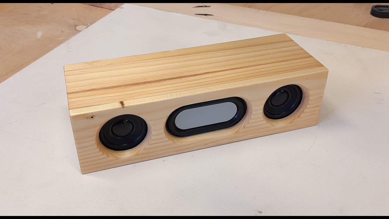 Ahşap Bluetooth Hoparlör Yapımı / Wooden Bluetooth Speaker Making / DIY Wooden Bluetooth Speaker