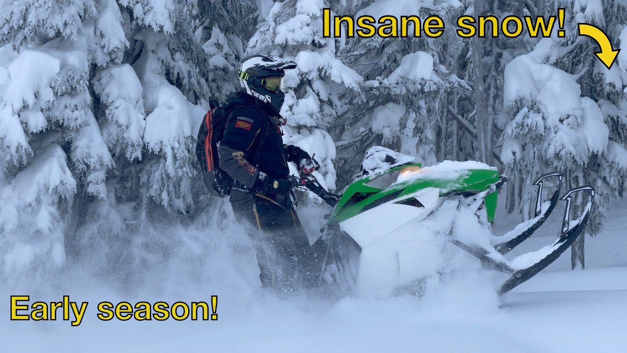 Can't Believe there's this much Snow Early Season | Snowmobile Carnage