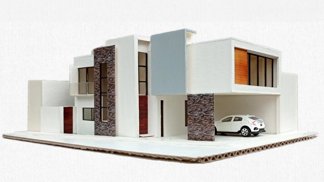 Cómo hacer la Maqueta de una casa minimalista