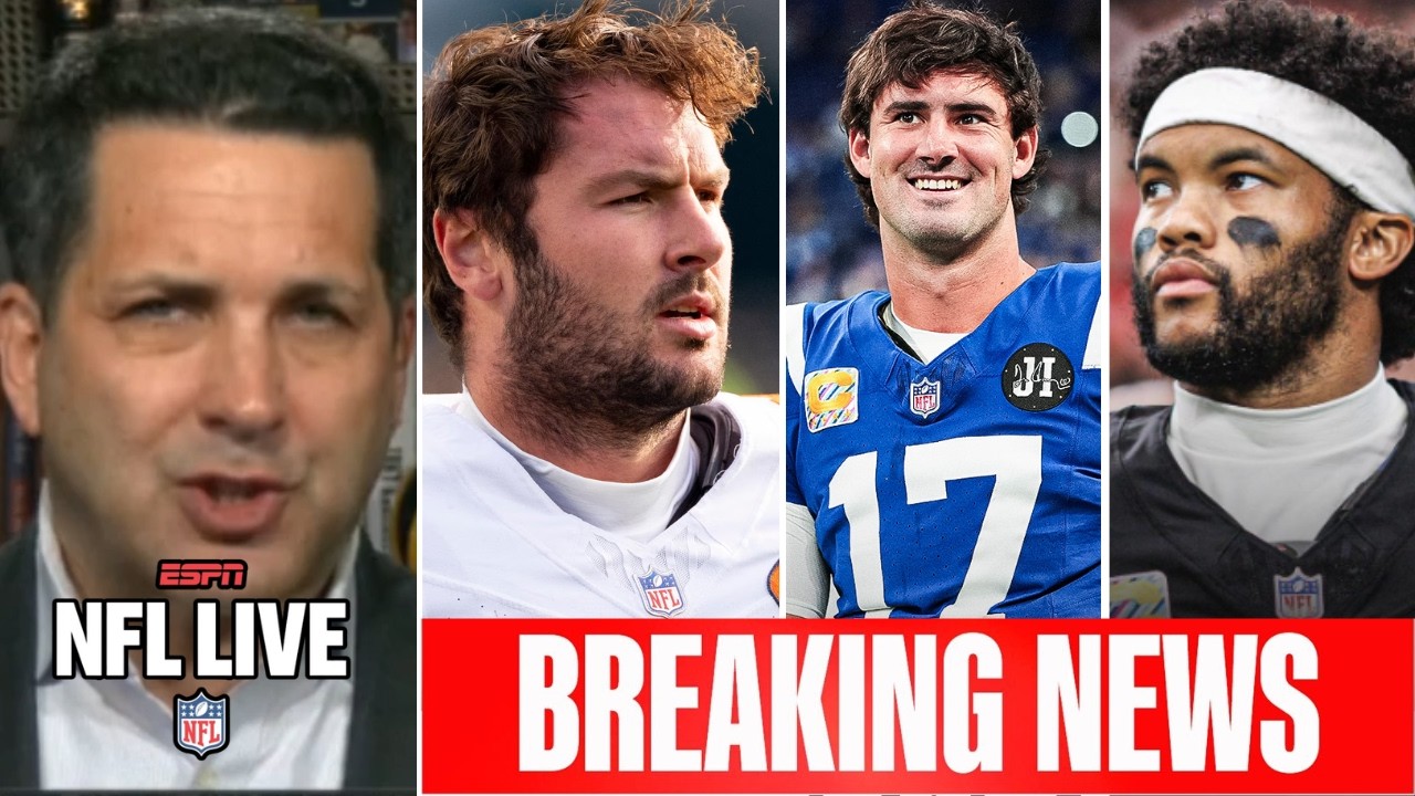 NFL LIVE | Kyler Murray to be released by Cardinals, Drew Dalman retires, Colts tag Jones - Schefter
