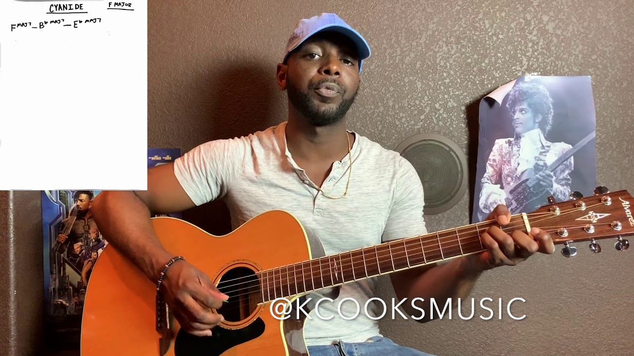 CYANIDE - DANIEL CAESAR  ACOUSTIC GUITAR TUTORIAL - @KCOOKSMUSIC