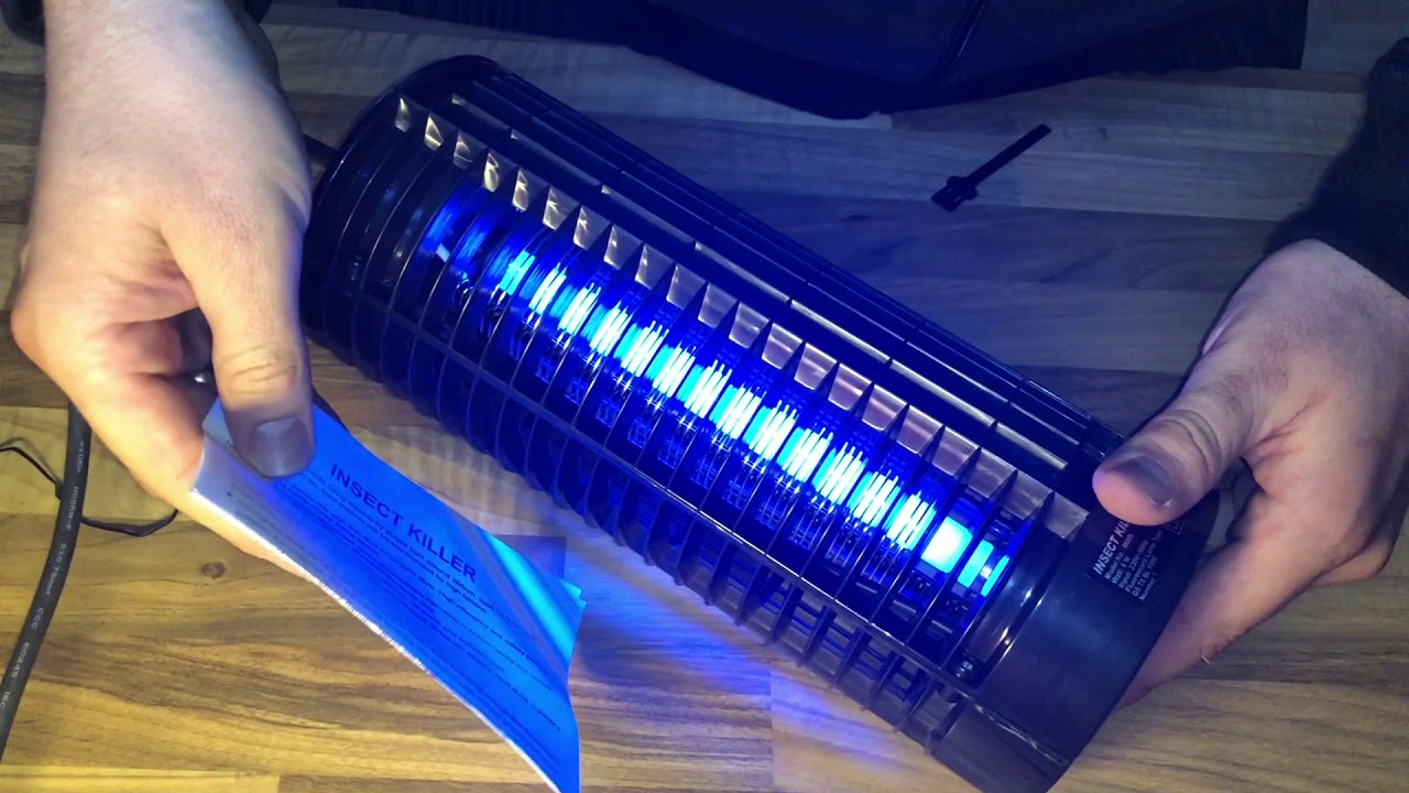 AngLink Electronic Indoor Ultraviolet Flying Insect Moth Mosquito Killer unboxing and instructions