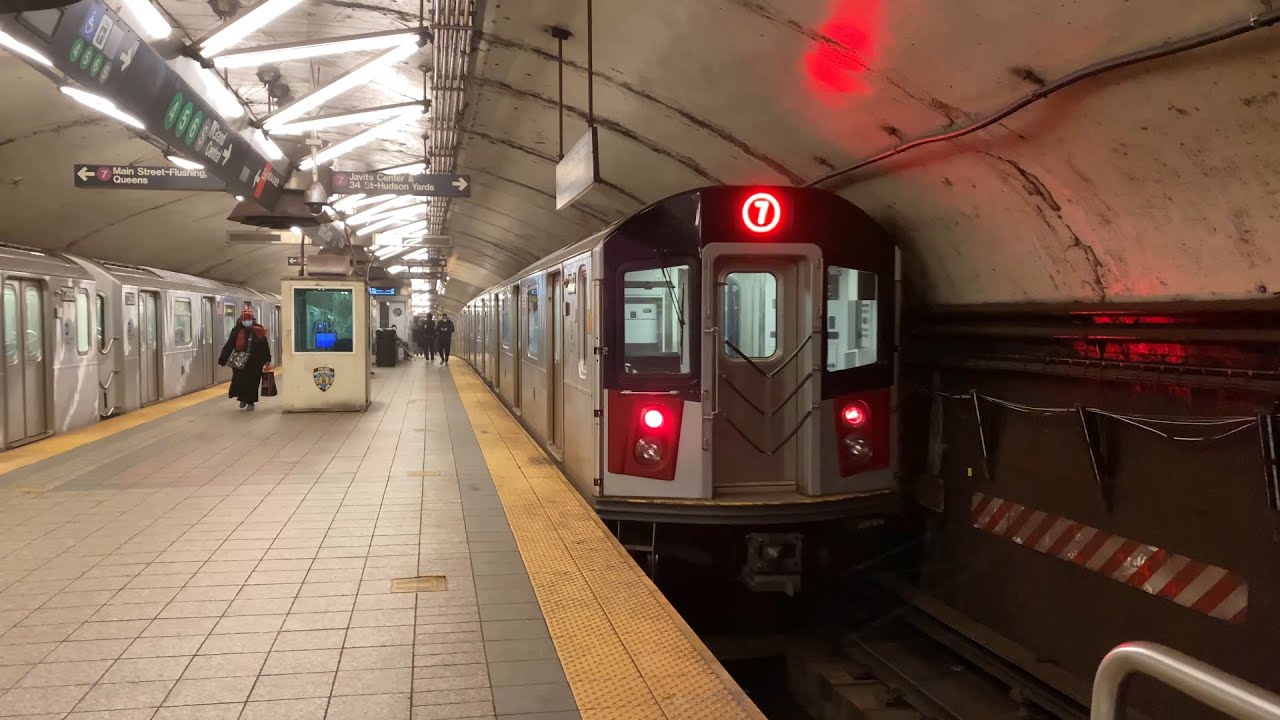 MTA New York City Subway R188 7 Trains in Midtown Manhattan (3/2/21)