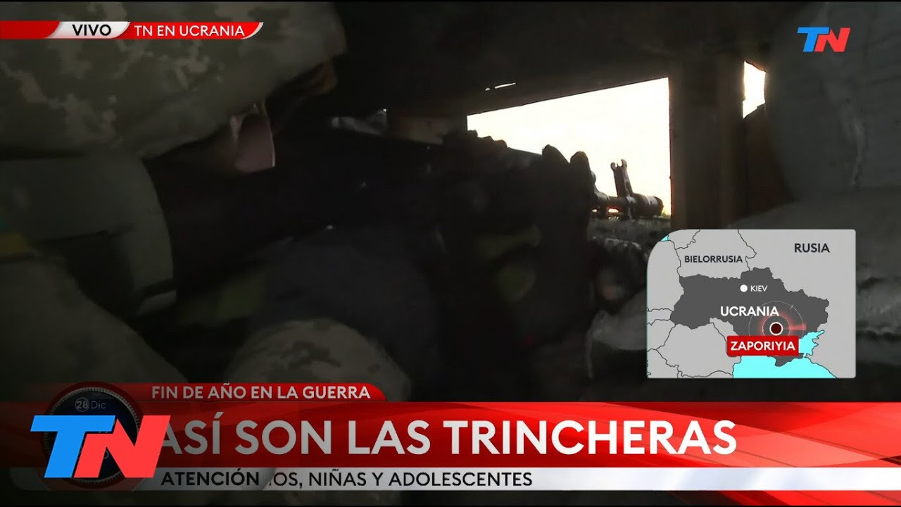 UCRANIA: Así es por dentro una trinchera en el frente de batalla a tan sólo 2 kms del ejército ruso