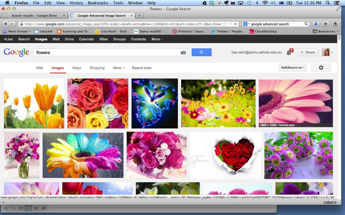Google advanced search for copyright free images