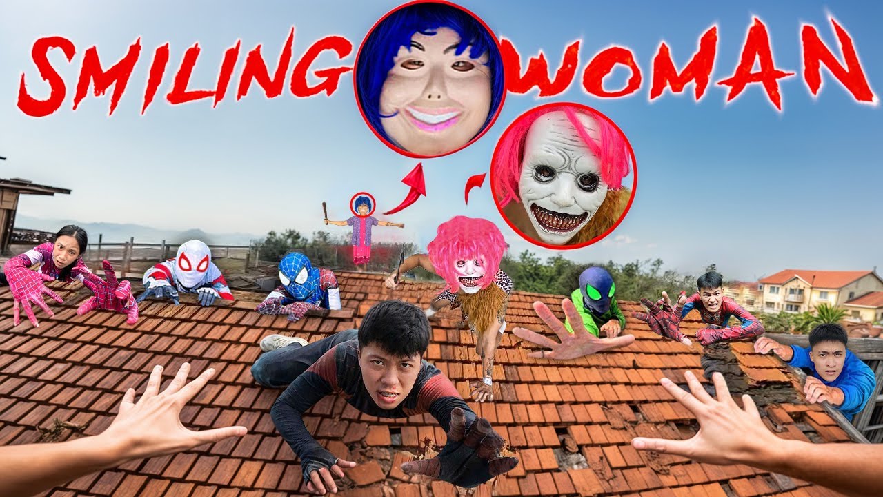 SPIDERMAN PARKOUR Vs SMILING WOMAN | Deadly Run In Real Life Horror (Horror Story Short) | Epic POV