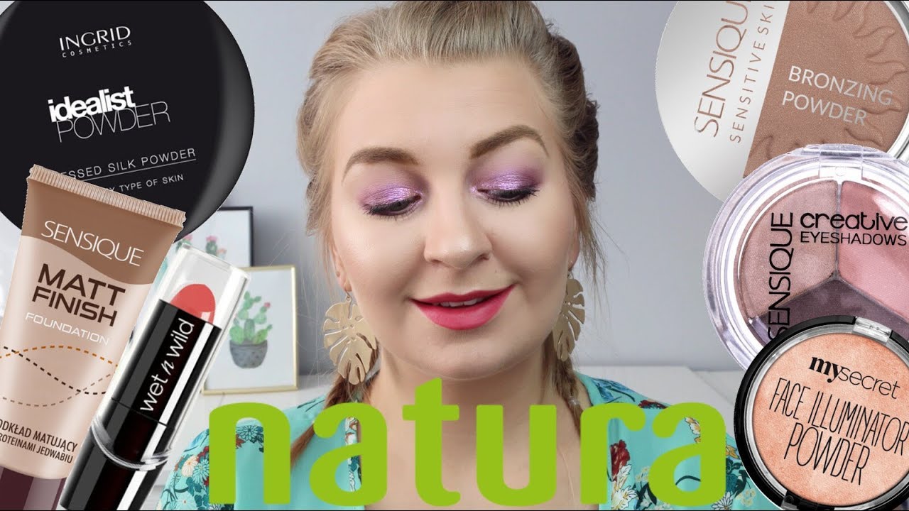 MAKIJAŻ NAJTAŃSZYMI KOSMETYKAMI Z NATURY ♡ TEST NA ŻYWO ♡ MAKIJAŻ ZA 130 ZŁ