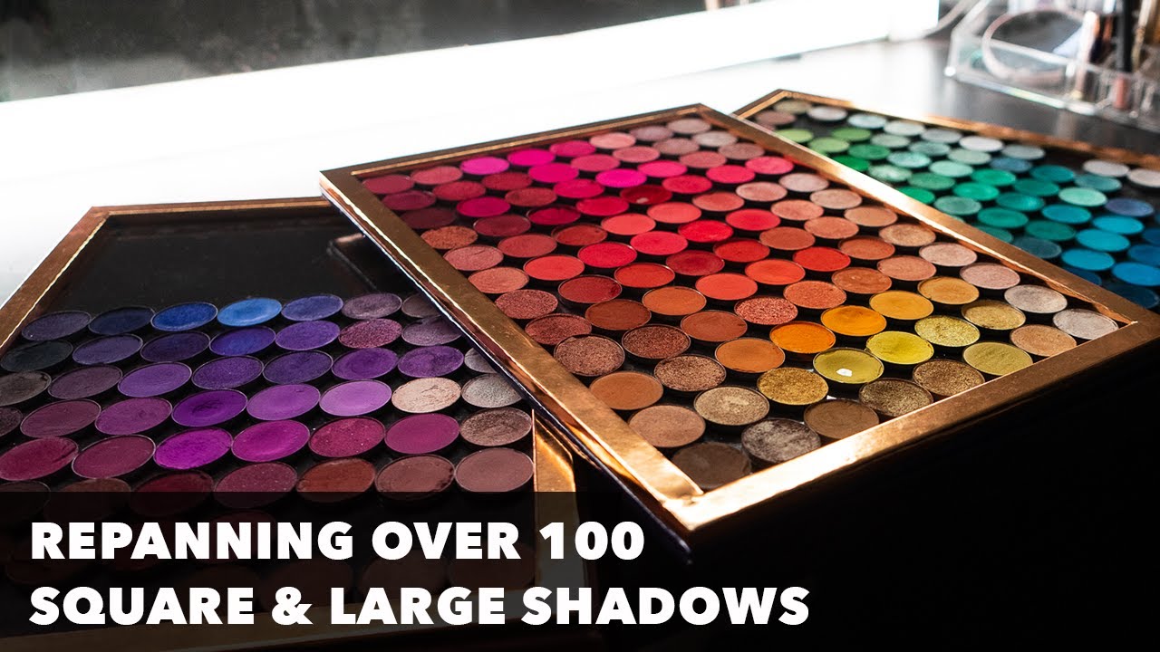 What Is Repanning? - Transforming My Odd-Shaped Eyeshadows |  | My Giant Rainbow Palettes