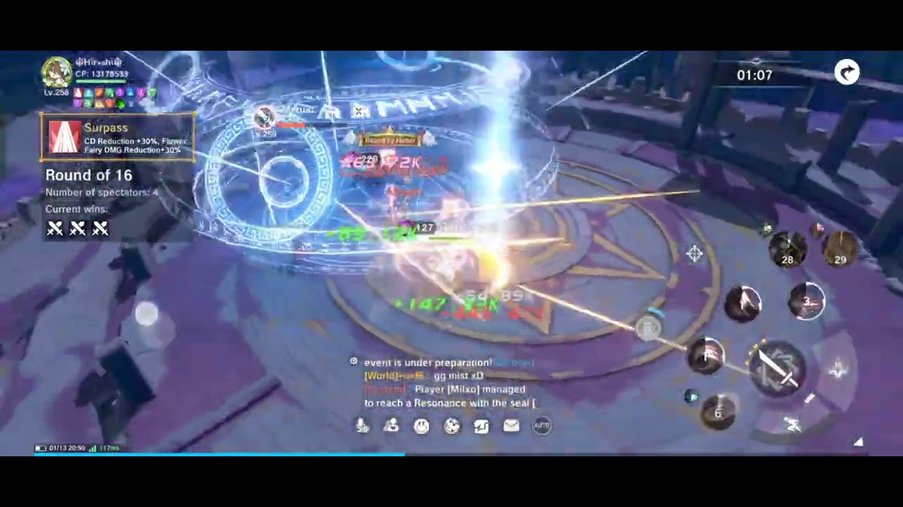 Mizuki the sucker can't even deal DMG btw 3m difference