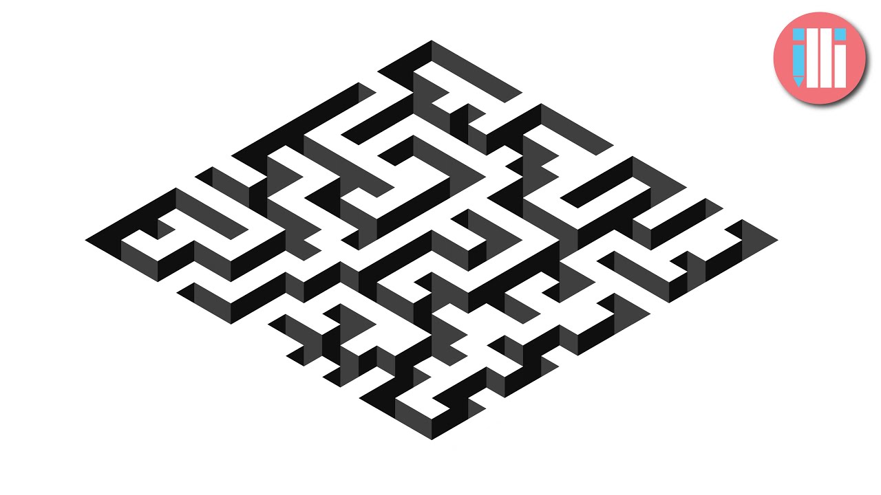 Sunken Isometric Maze - Adobe Illustrator Tutorial
