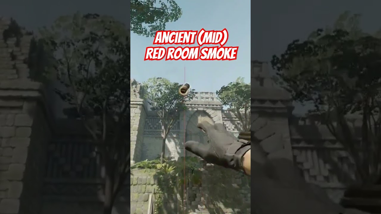 Ancient (T side) - Mid Red Room Smoke  📝 #cs2 #cs2tutorial #cs2lineups