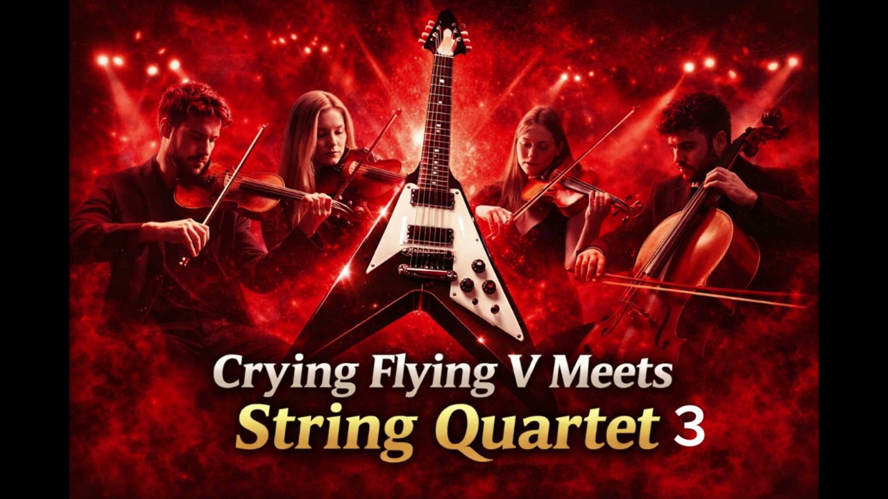 Tears Beyond the Light | Epic String Quartet Rock with Crying Flying V(Epic Chamber Rock)