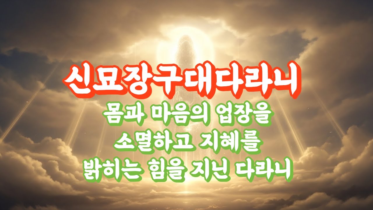 신묘장구대다라니/음성자체가 공덕이됩니다  #불경 #불교음악 #불교명상 #불교경전 #불교 #불교명언#불교진언 #부처님 #관세음보살 #지장보살#힐링음악 #힐링 #명상 #명상음악 #기도